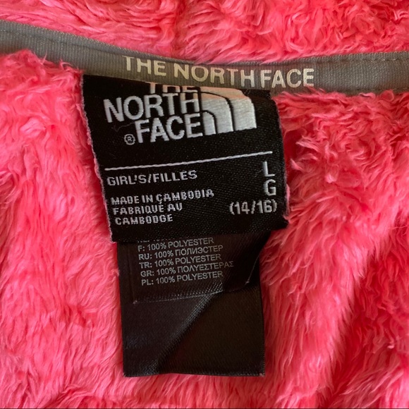 The NorthFace Neon Pink Orange Fluffly Zip Up - Picture 9 of 10
